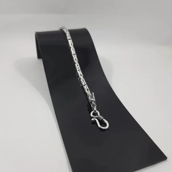 Pulseira bali cabeça de dragão 4mm x 21cm - Image 3