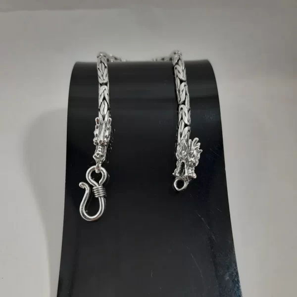Pulseira bali cabeça de dragão 4mm x 21cm - Image 4