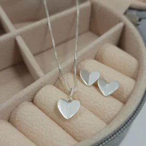 Conjunto coração dobrado