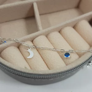 Pulseira lua com pedras