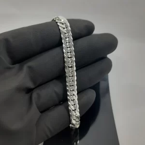 Pulseira elo duplo 8mm x 21,5cm